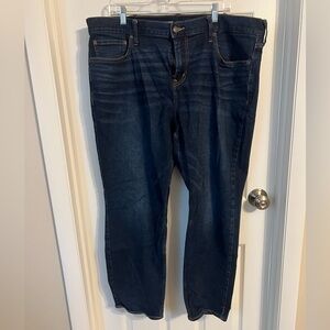 Old Navy Athletic Taper Jeans in Deep Indigo